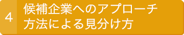 候補企業へのアプローチ方法による見分け方